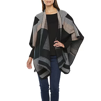 Liz Claiborne Geo Intarsia Reversible Wrap | JCPenney
