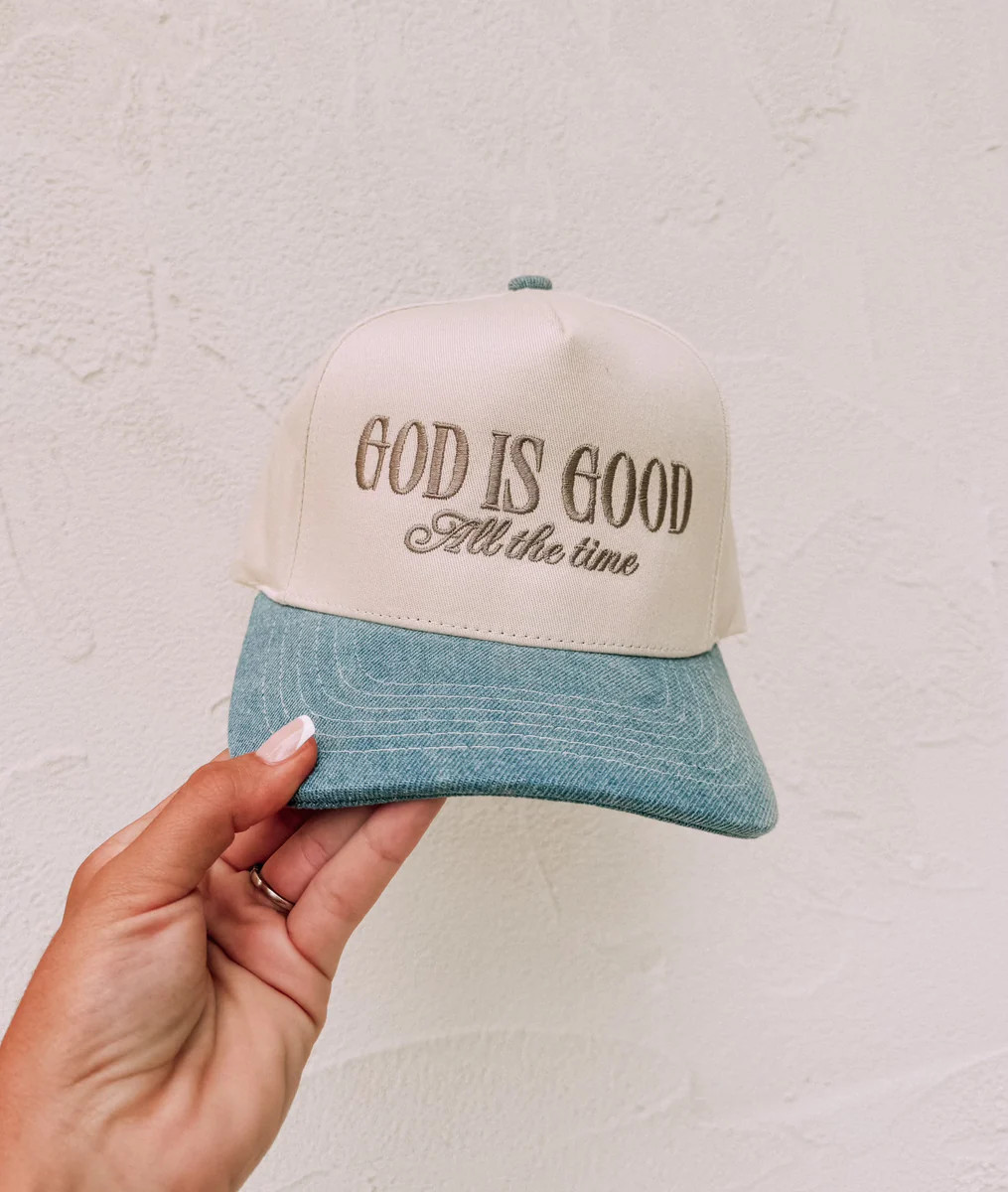 God Is Good Hat - Denim | CK Squared Boutique