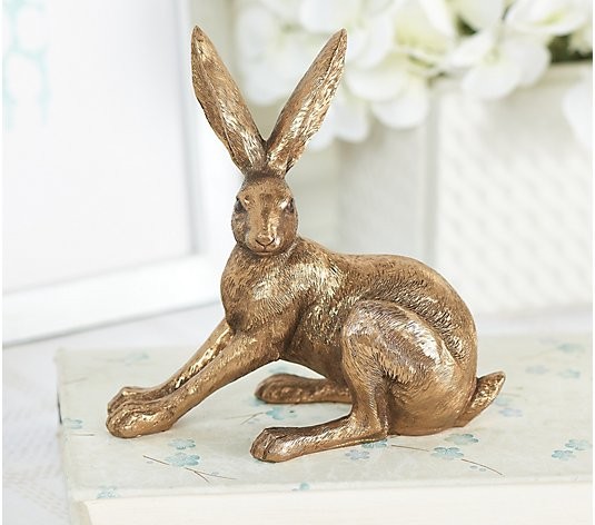 The Found Cottage by Liz Marie 5.75" Resin Rabbit - QVC.com | QVC