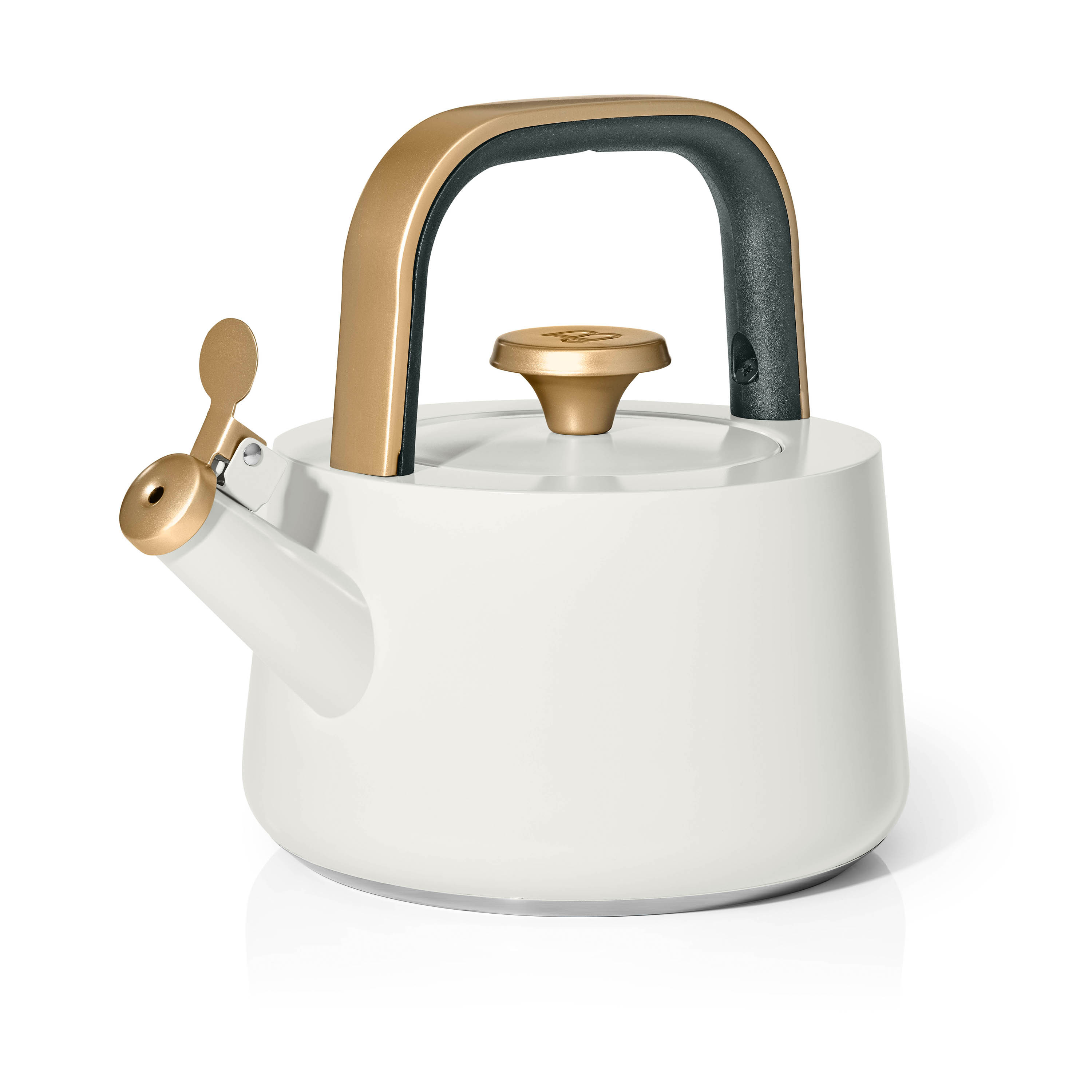 Beautiful 1.8L Ceramic Non-Stick Stovetop Tea Kettle, White Icing by Drew Barrymore - Walmart.com | Walmart (US)