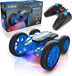 Force1 Tornado LED Remote Control Car for Kids - Double Sided Fast RC Car, 4WD Off-Road Stunt Car... | Amazon (US)