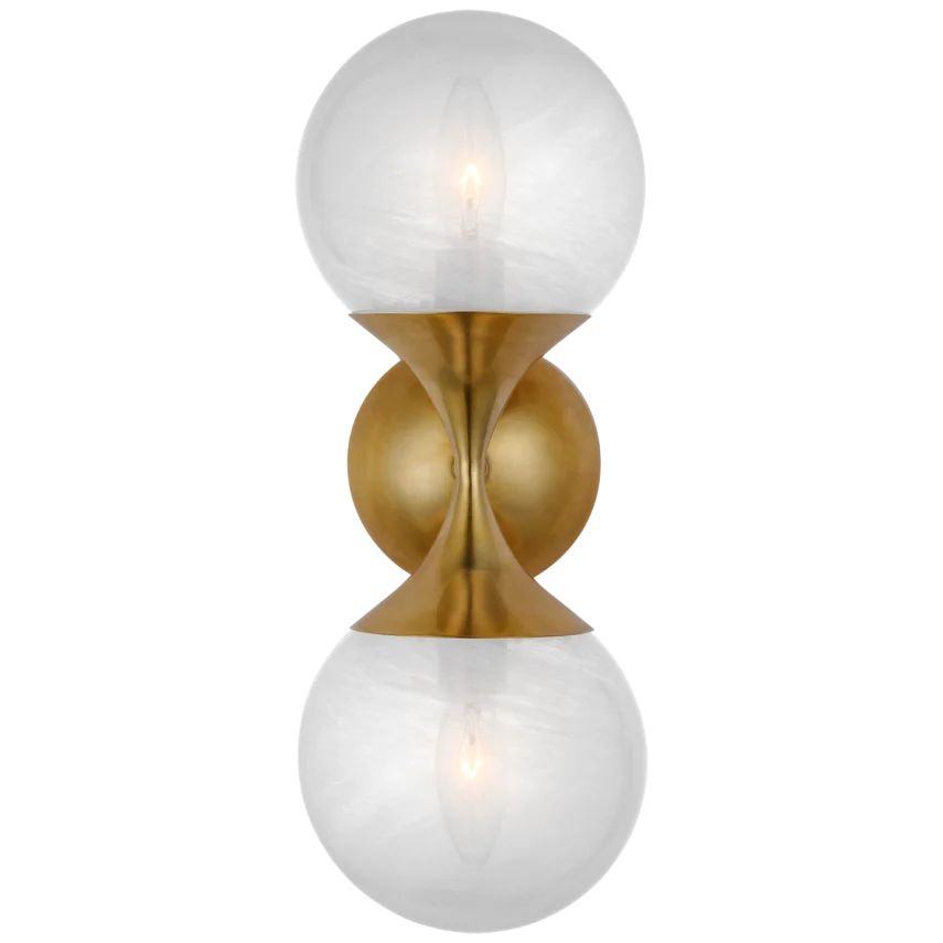 Cristol Small Double Sconce | Visual Comfort