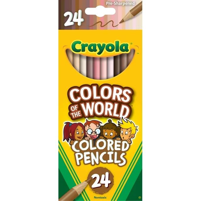 Crayola Colors of the World Colored Pencils, 24 Ct, Back to School Supplies for Kids, Gift for Te... | Walmart (US)