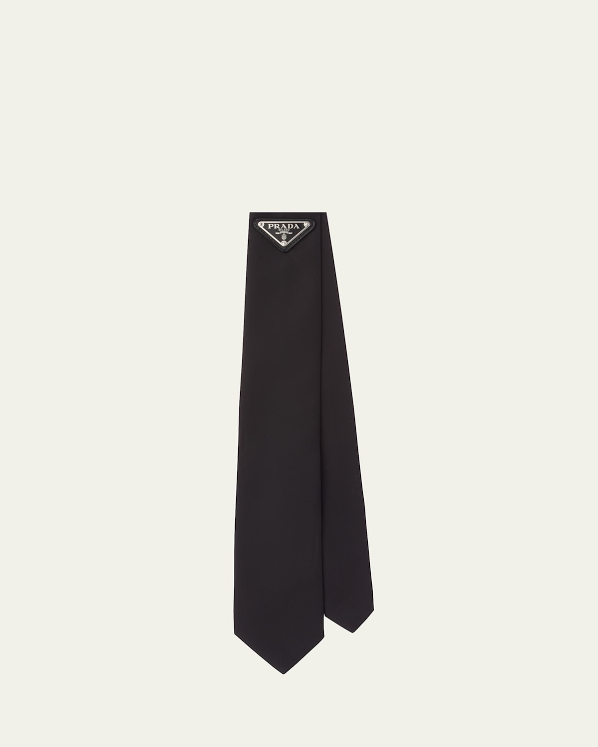Re-Nylon Gabardine Tie with Logo | Bergdorf Goodman