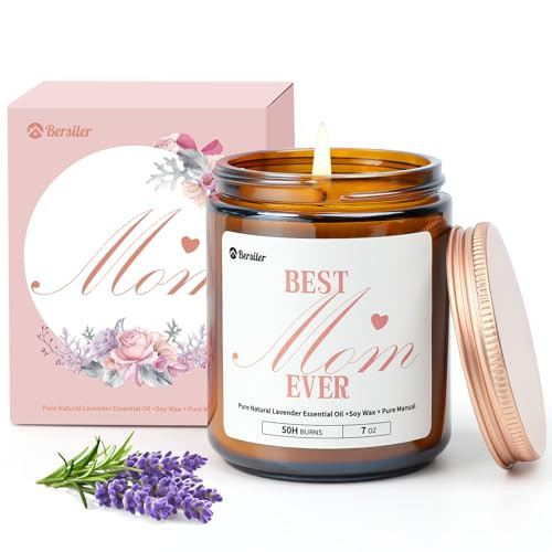 Candel Gifts for Mom from Daughter or Son, Christmas Birthday Mothers Day Candles Gifts, Lavender Eucalyptus Aromatherapy Candle for Women, Stress Relief, 50 Hour Burn Time | Amazon (US)