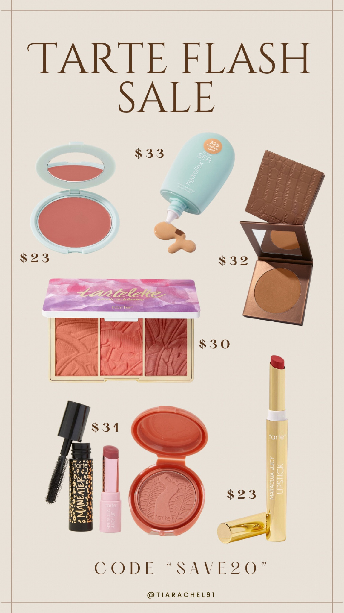 Use code “SAVE20” to stock up on a few of your Tarte faves! 

#LTKBeauty #LTKSaleAlert #LTKSummerSales