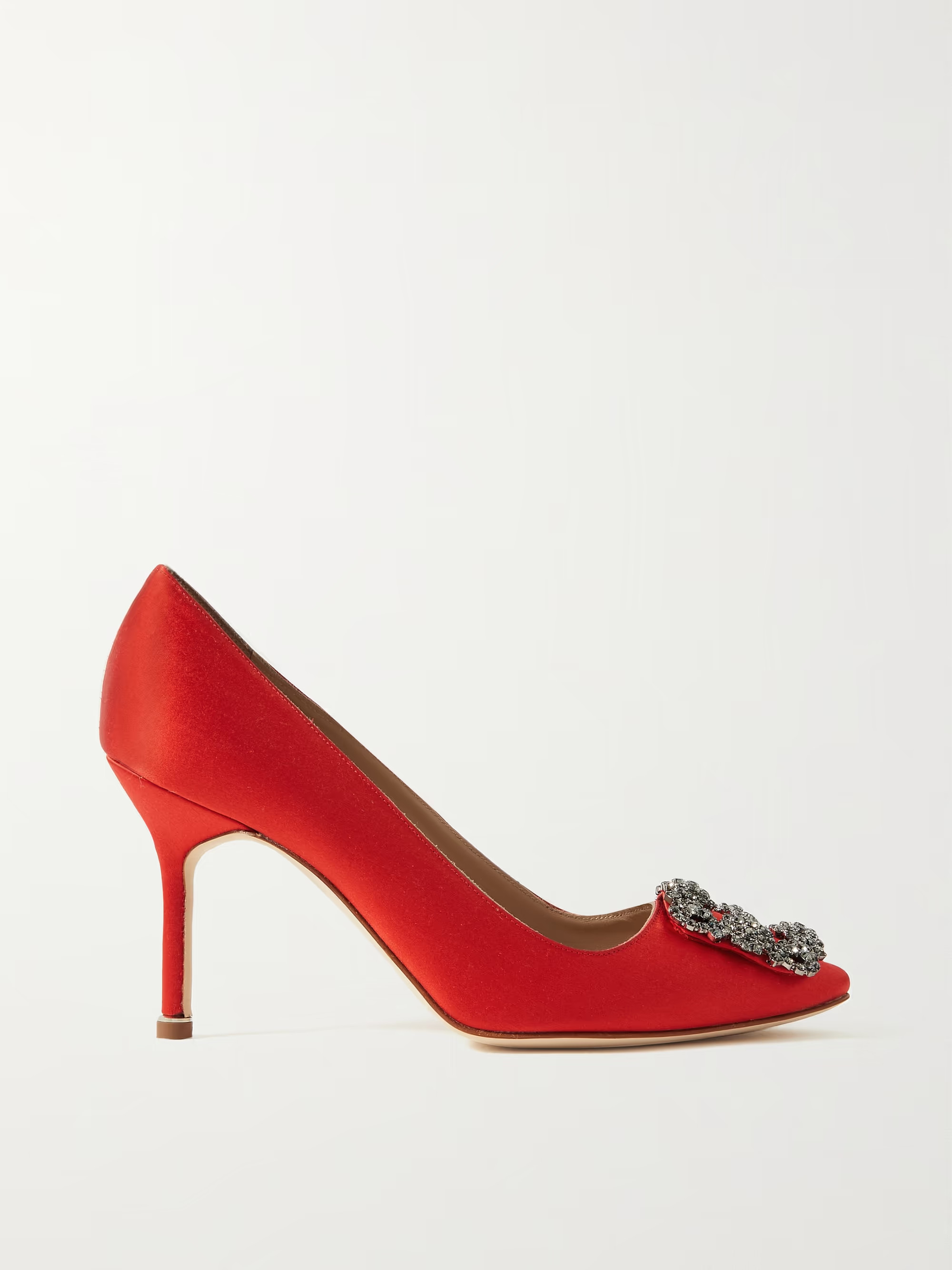 Hangisi 90 embellished satin pumps | NET-A-PORTER (UK & EU)