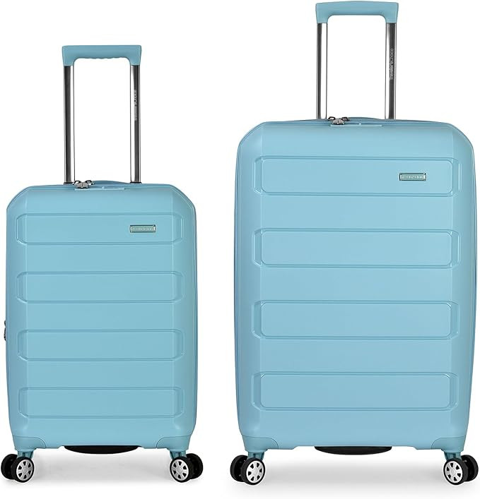 Traveler's Choice Pagosa Indestructible Hardshell Expandable Spinner Luggage, Baby Blue, 2-Piece ... | Amazon (US)