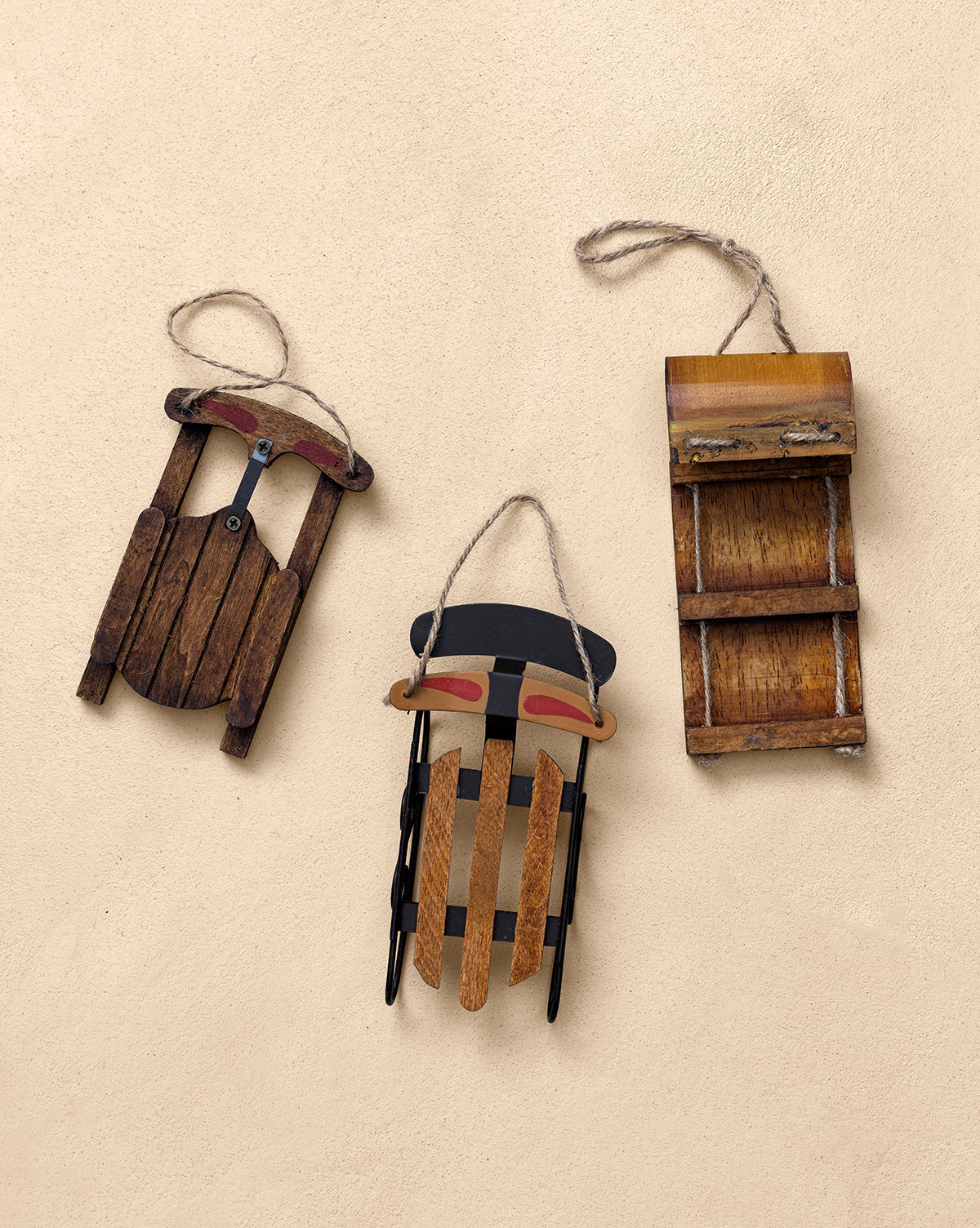 Sled Ornament Set (Set of 3) | McGee & Co. (US)