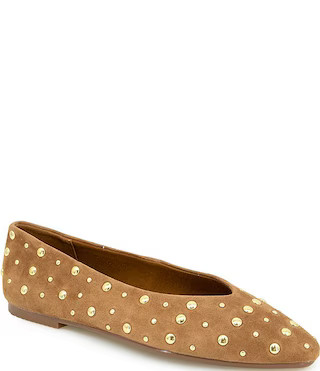 Splendid Latouche Studded Suede Ballet Flats | Dillard's | Dillard's