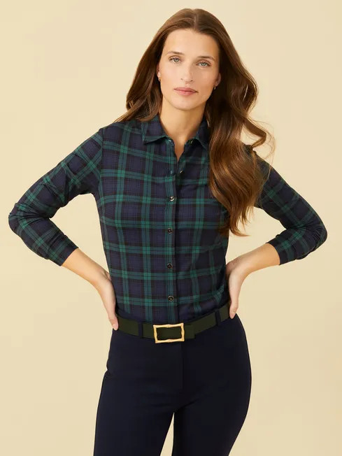 Betty Shirt in Tarrytown Twill | J.McLaughlin