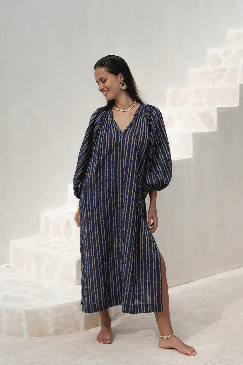 Poet Maxi Dress ~ Sapphire | Daughters of India