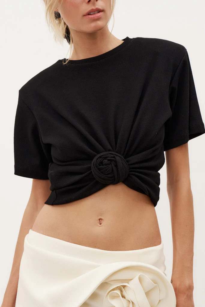 Knotted Black T-Shirt | Desordre (AU)