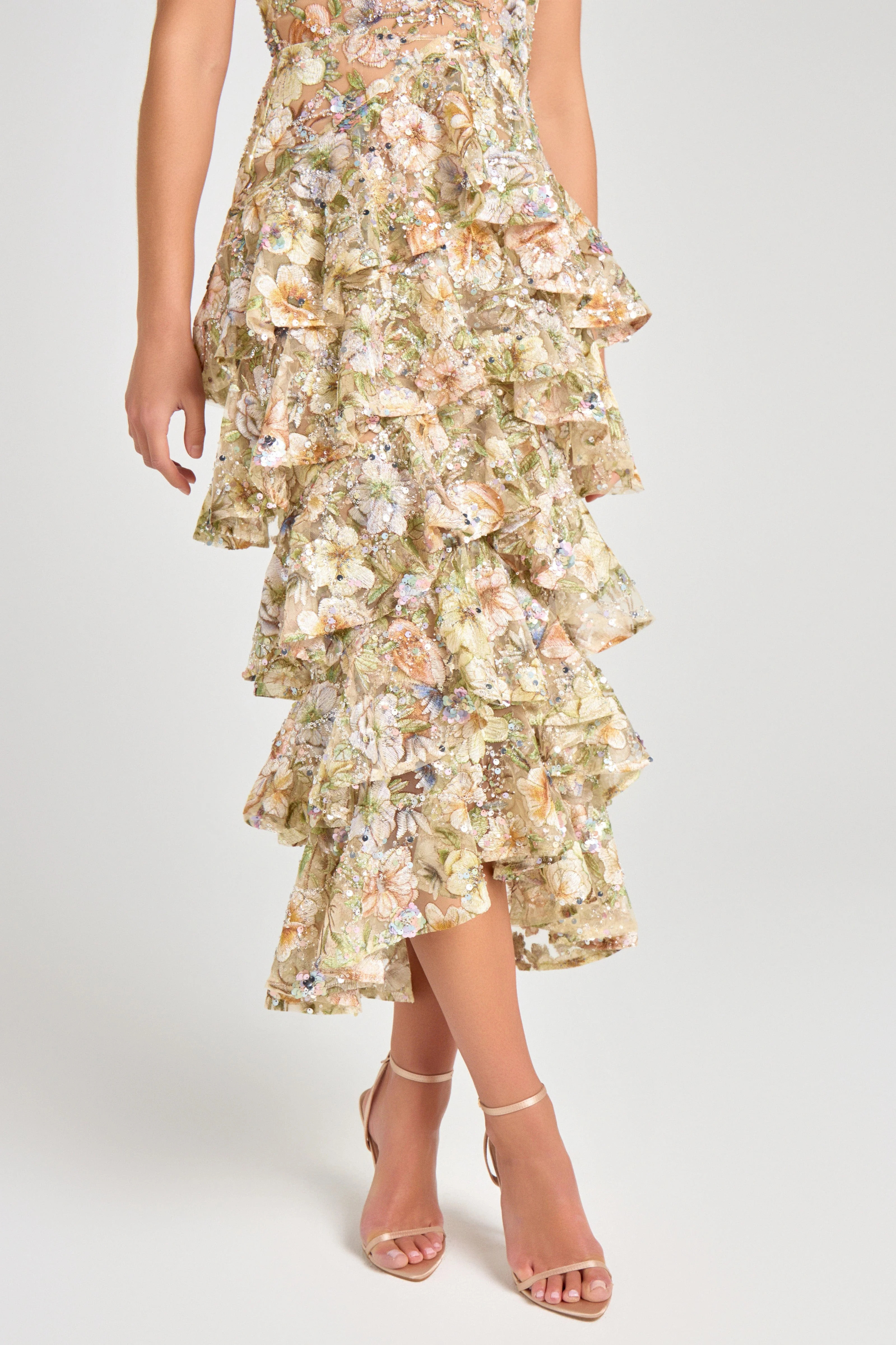 Saffron Floral Dress | Nadine Merabi