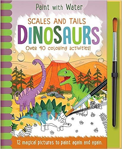 Scales and Tails - Dinosaurs (Paint with Water)     Hardcover – February 1, 2019 | Amazon (US)