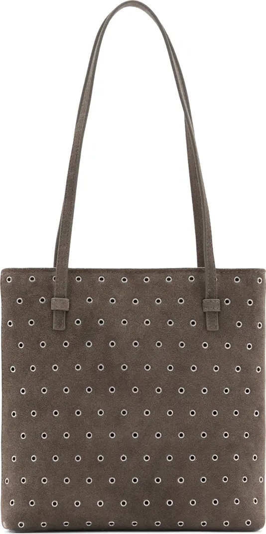 Die-Cut Leather Shopper Bag | Nordstrom