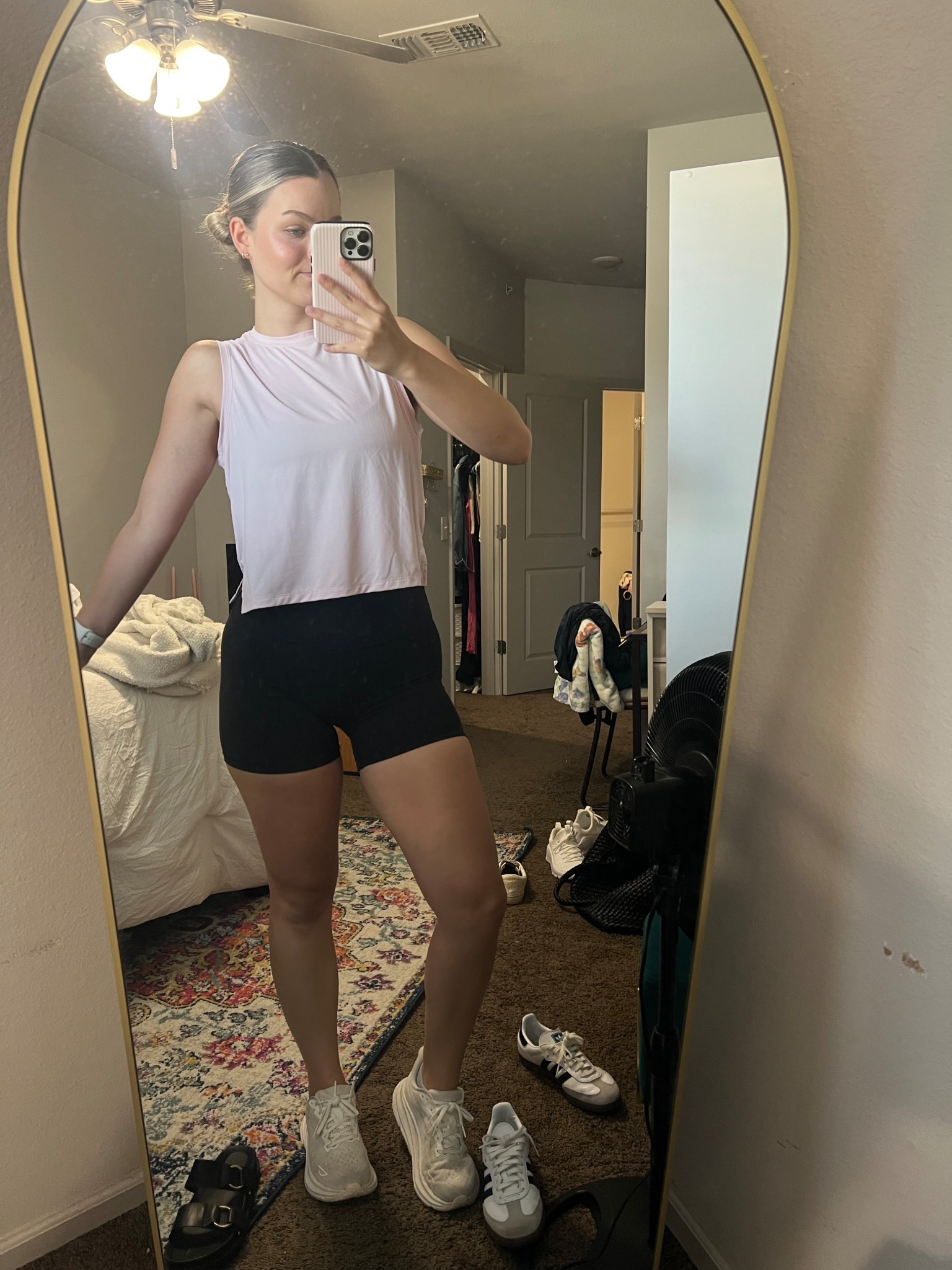 
Summer workout fit | workout outfit | workout ootd | biker shorts | pink tank | lululemon biker shorts | H&M workout tops

#LTKFindsUnder100 #LTKStyleTip #LTKFindsUnder50