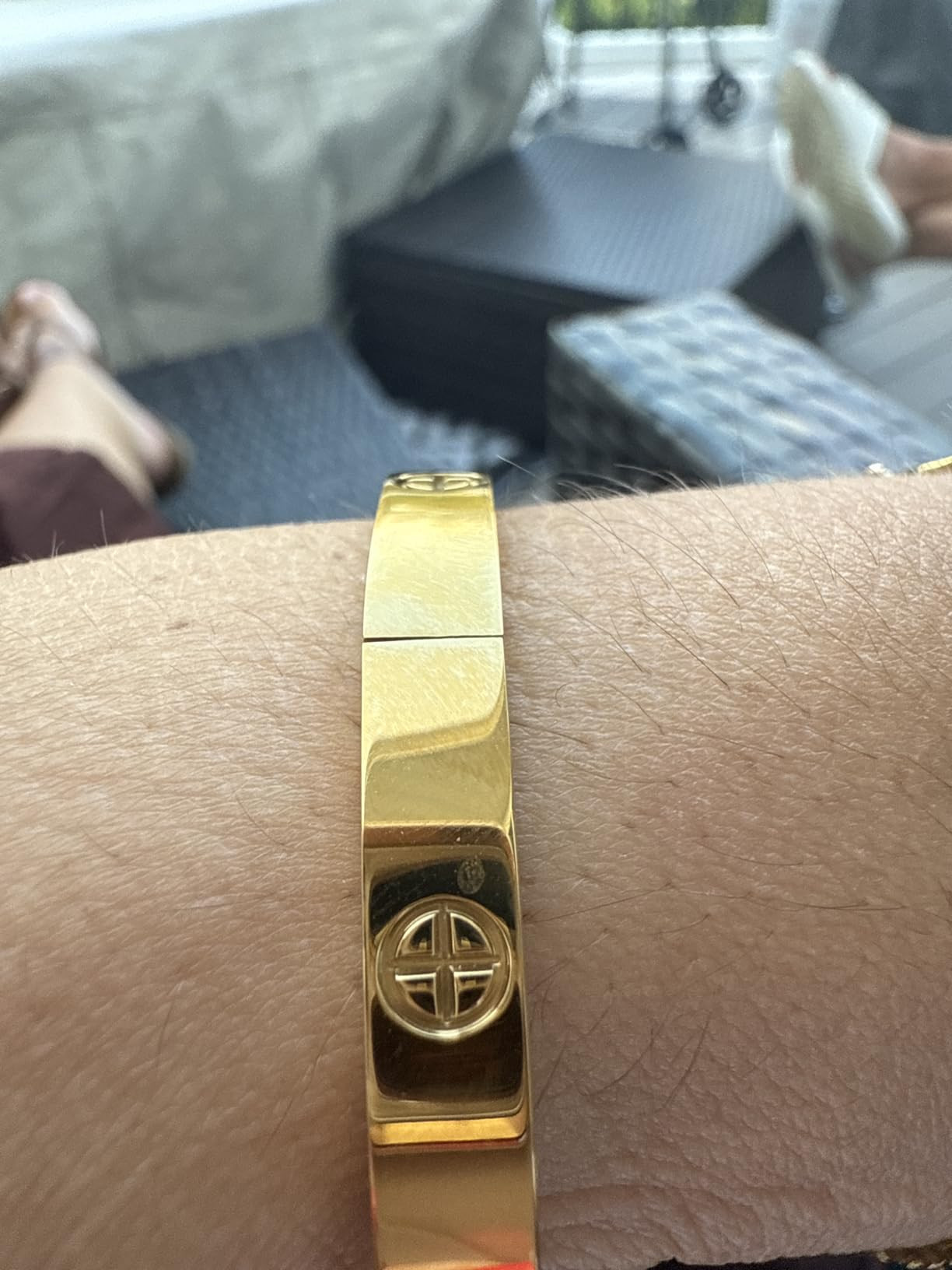 18K Gold-plated Bracelets for Women Friendship Love Bangle Bracelets Stainless Steel Bracelet Jew... | Amazon (US)