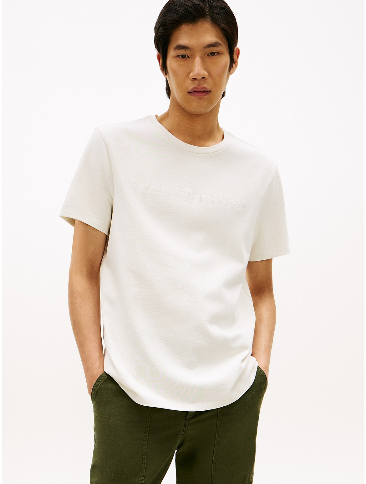 Tommy Hilfiger Men's Archive Tonal Logo Heavyweight T-Shirt - White - S | Tommy Hilfiger (US)