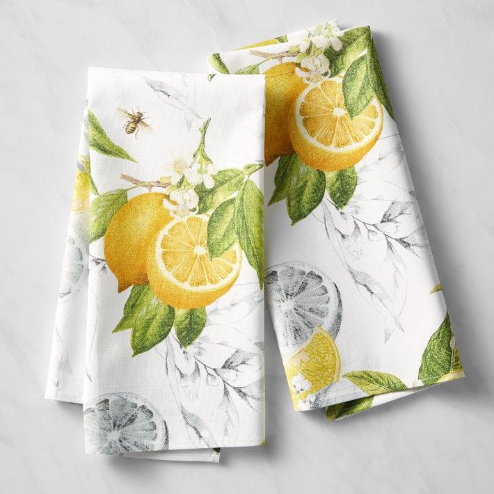 Meyer Lemon Towels, Set of 2 | Williams-Sonoma
