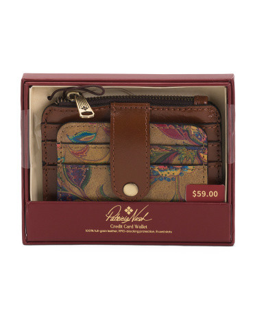 Leather Cassis Id Credit Card Case In Gift Box | TJ Maxx