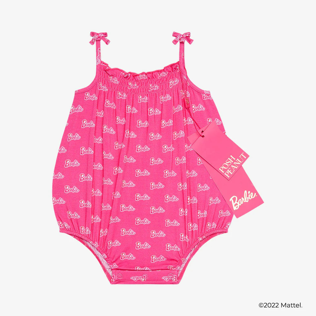 Pink Sleeveless Bubble Romper | Barbie™ | Posh Peanut