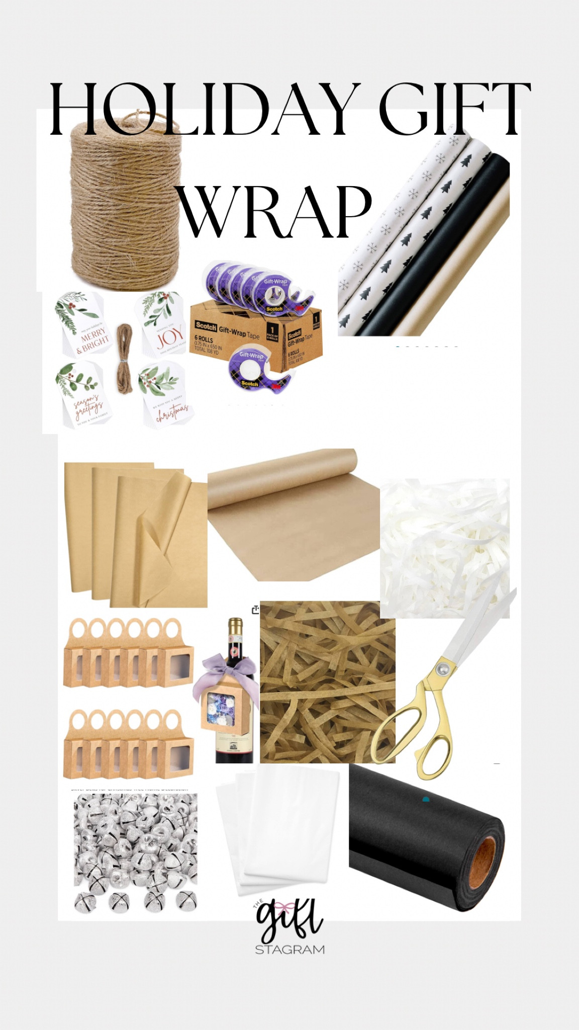 Holiday gift wrap staples! These are my go to items when doing my holiday wrapping! 

#LTKHoliday #LTKGiftGuide #LTKSeasonal