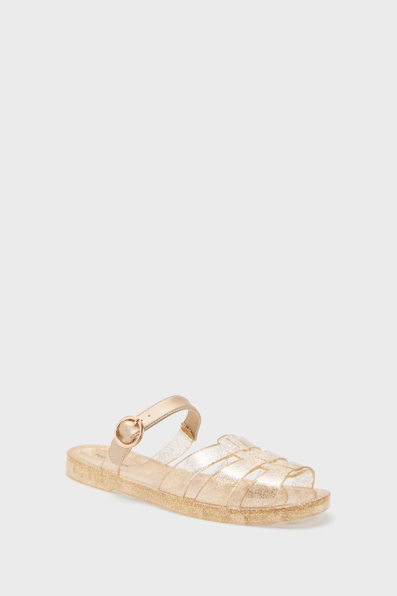 Champagne Glitter Riley Jelly Sandals | Tuckernuck (US)