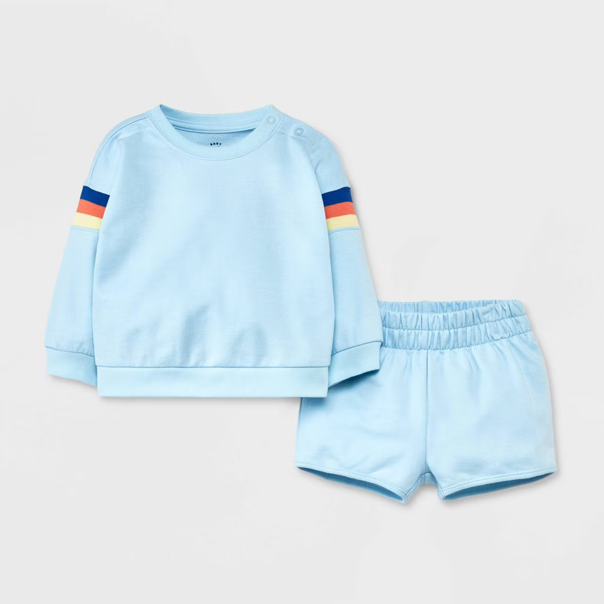 Baby Boys' Top & Bottom Set - Cat & Jack™ Light Blue | Target
