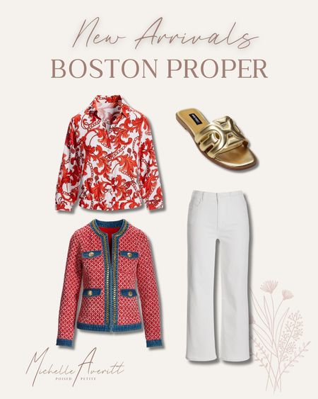 Items I’ve got my eye on from Boston Proper. Red is in this summer! 

Sandal, tweed jacket, white pants, blouse,  button up


#LTKWorkwear #LTKStyleTip #LTKShoeCrush