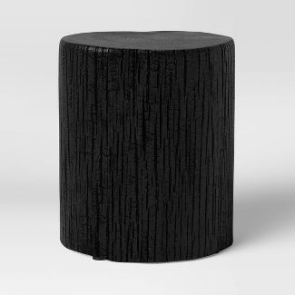 Wade Stump End Table Black - Threshold™ | Target