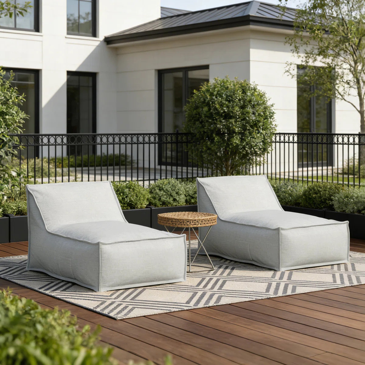 Outdoor Bean Bag Lounge Chair, Set Of 2 | Wayfair North America