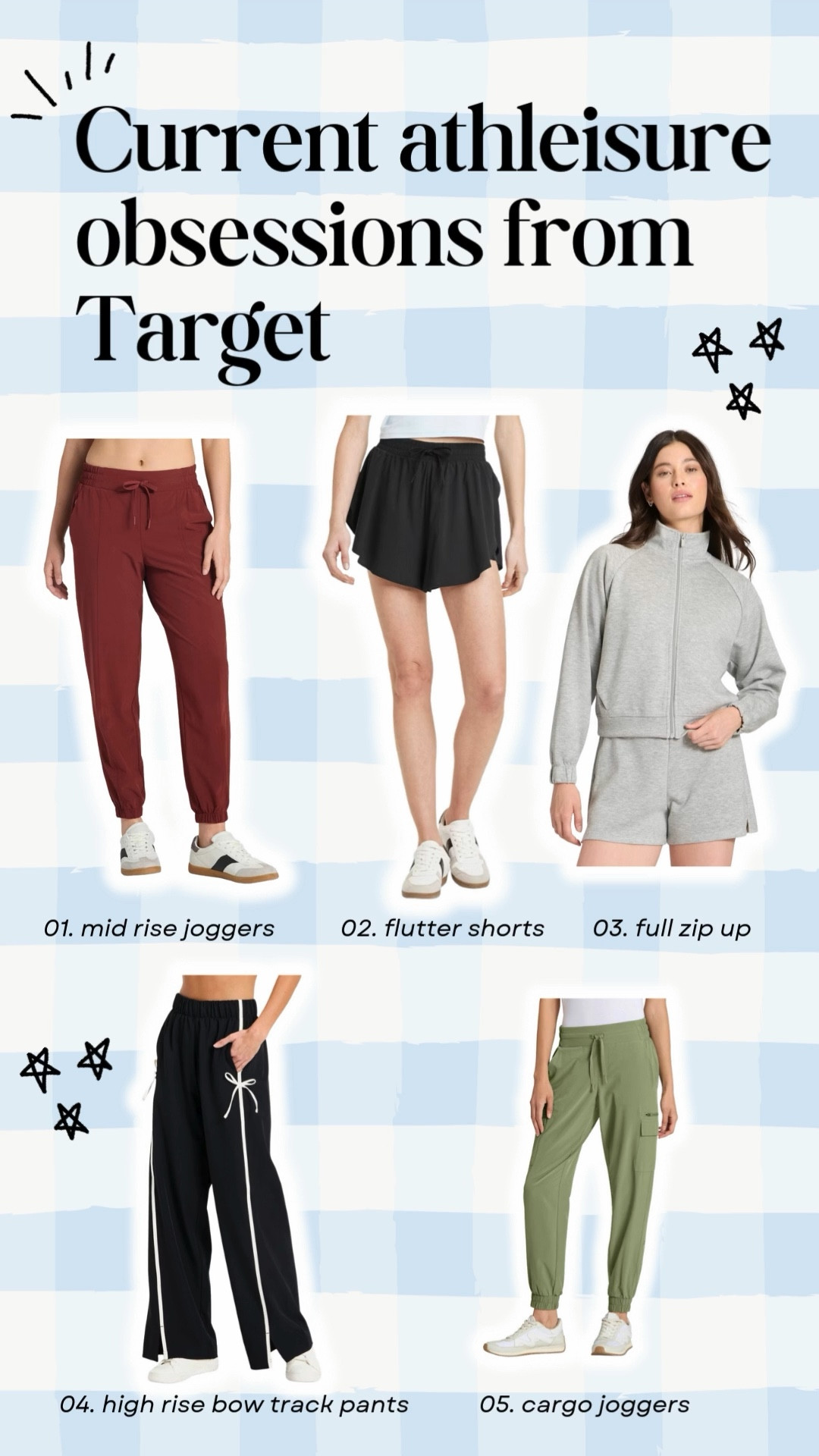 Sharing my current obsessions from Target. As someone who works from home, I’m truly living in these. I have nearly EVERY color available i  the joggers, jacket and cargo joggers. I have the black in the bow pants + both black and green in the shorts. Grab these online before they sell out. Everything is linked here. 🔗✨

#LTKActive #LTKootd #LTKFindsUnder50