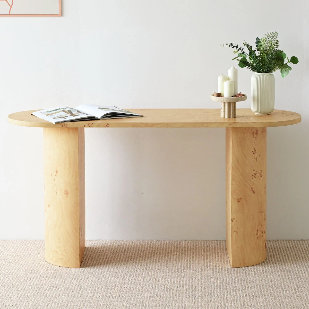 Burl Wood 60" Console Table | Bed Bath & Beyond