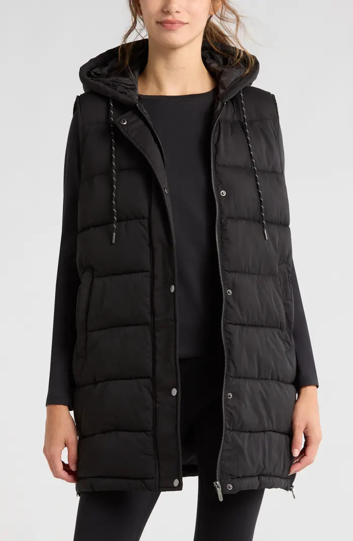 Long Hooded Puffer Vest | Nordstrom