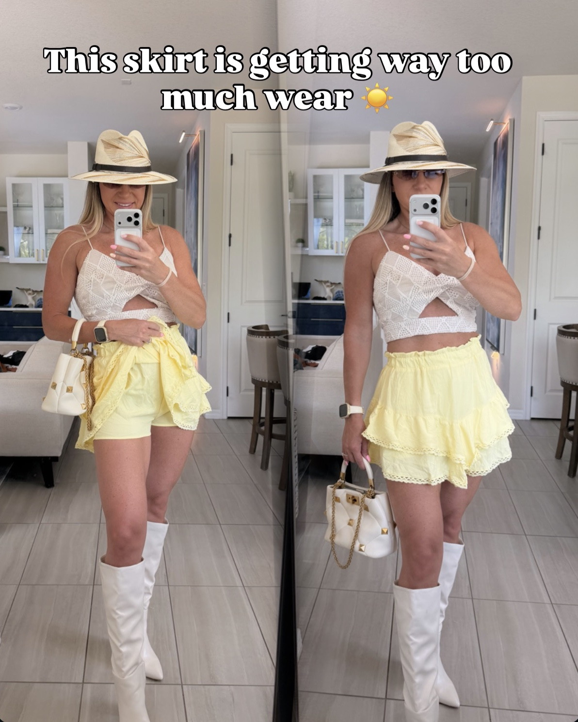 Currently obsessed with this Yellow ruffle skort  💛
It gives country concert outfit, Nashville weekend, vacation outfit, brunch look, and summer date night all in one piece ✨

Available in multiple colors and one of my favorite summer finds.

#LTKTravel #LTKSeasonal #LTKU
