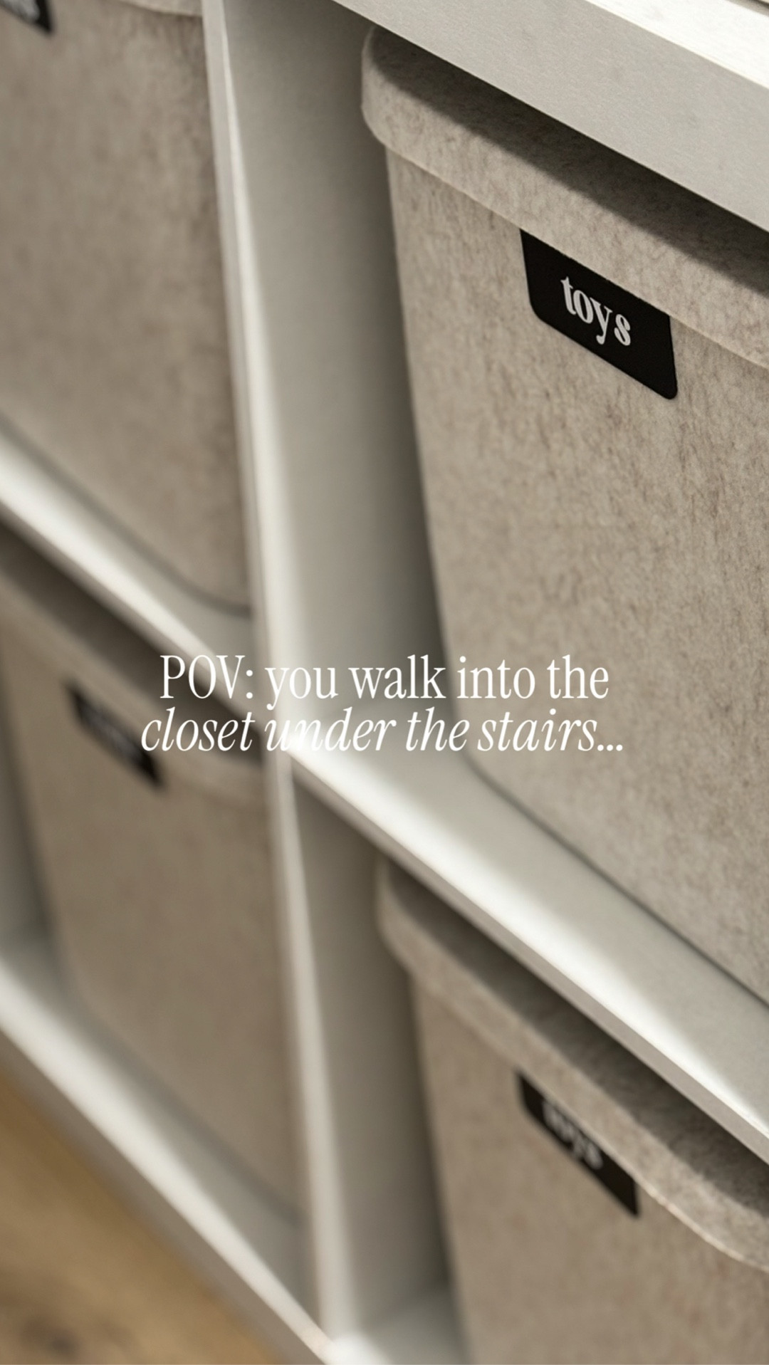 Under-stair closet organization 🤍
Turning this under-stair closet into a functional storage space made such a difference. Neutral bins, simple labels, and thoughtful categories keep everything easy to find while maintaining a calm, cohesive look. A practical solution that feels intentional and elevated rather than cluttered.

Under stair closet organization, under stairs storage ideas, hidden storage solutions, neutral home organization, storage bins with labels, small space organization, closet storage ideas, minimalist home storage, functional home design, Pinterest organization inspiration

#LTKmomlife #LTKBaby #LTKHome