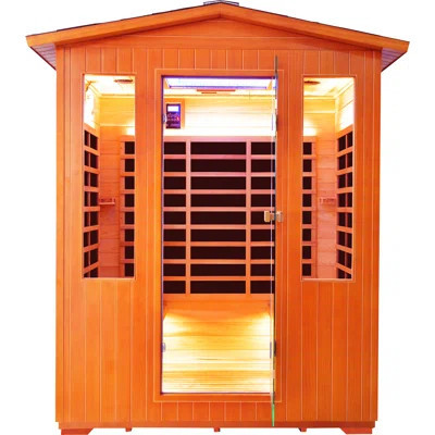 Outdoor 2-3 Person Sauna Far Infrared Saunas Dry Sauna Room Red Cedar And Canadian Hemlock Wood Wooden Sauna Spa 2600w With 11 Heating Plate And 7 Col | Wayfair North America