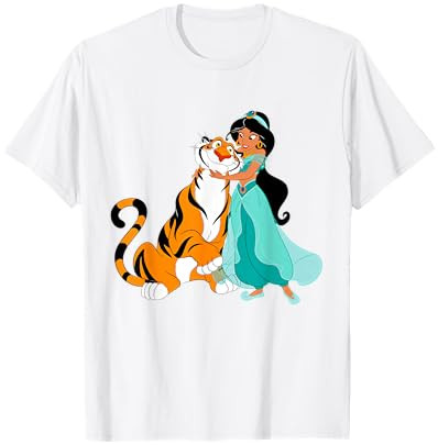 Disney Aladdin Princess Jasmine and Rajah Friends T-Shirt Small | Amazon (US)
