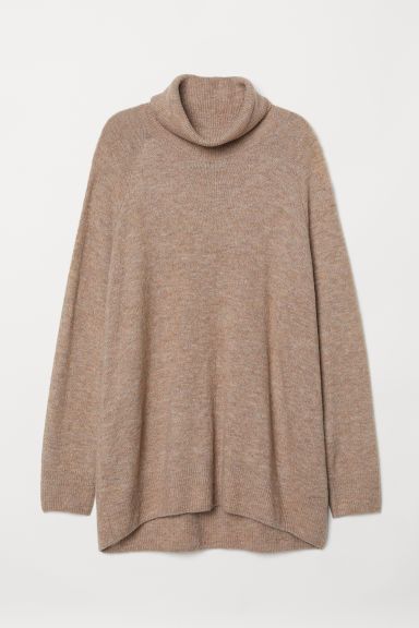 H & M - H & M+ Turtleneck Sweater - Brown | H&M (US + CA)