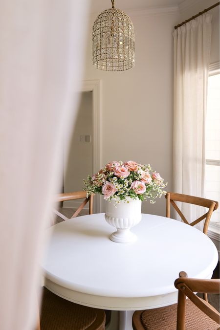 Got this beautiful pot in from pottery barn and love how it looks in our breakfast nook! Only wish fresh flowers never died! 

#LTKSeasonal #LTKhome #LTKFind