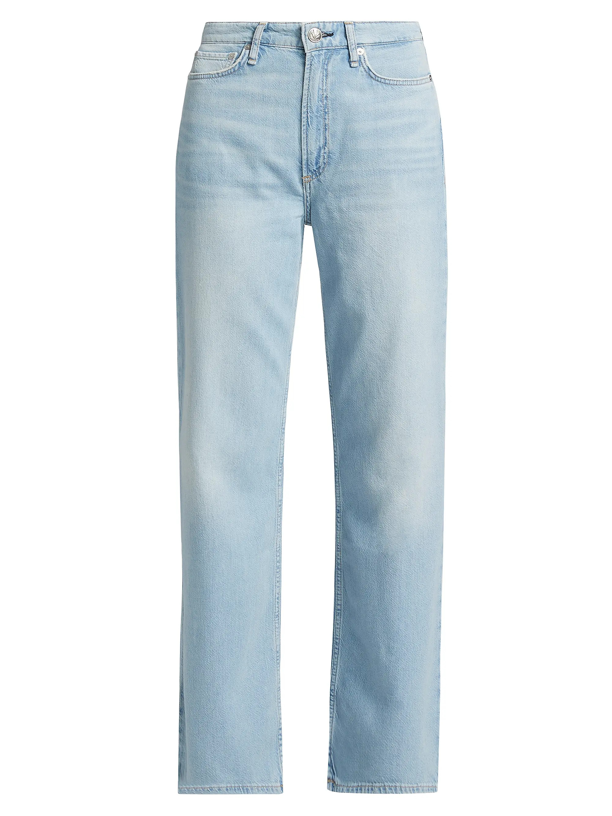 Logan Featherweight Mid-Rise Wide-Leg Jeans | Saks Fifth Avenue