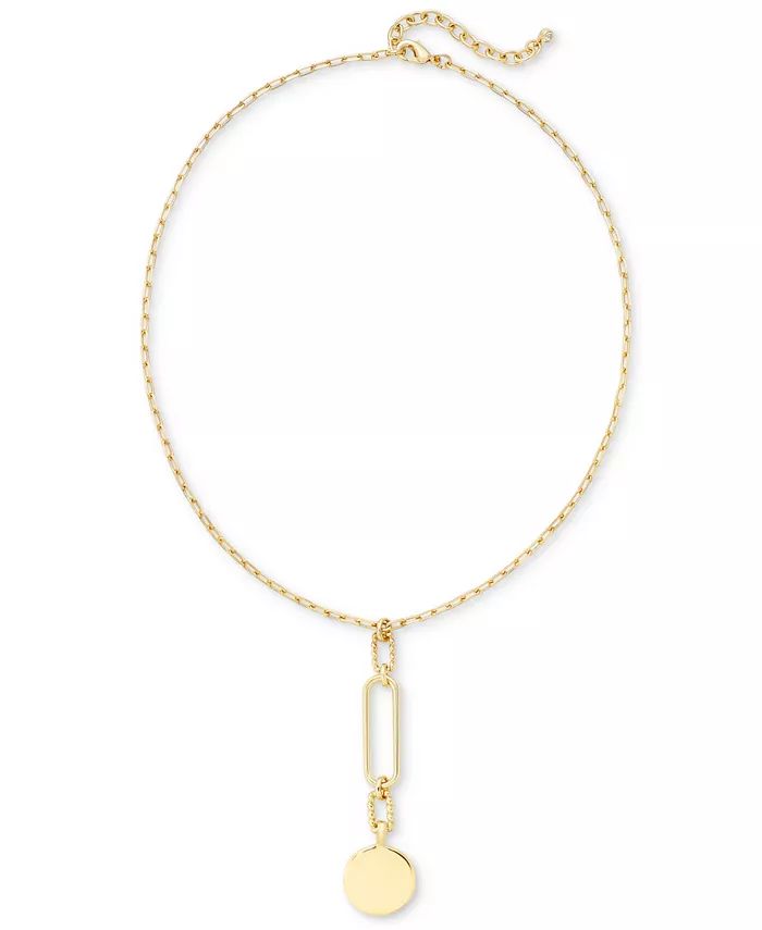On 34th Gold-Tone Twisted Chain Y-Necklace, 17 | Macys (US)