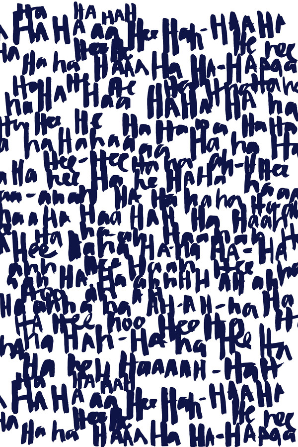 Haha Navy | Artfully Walls