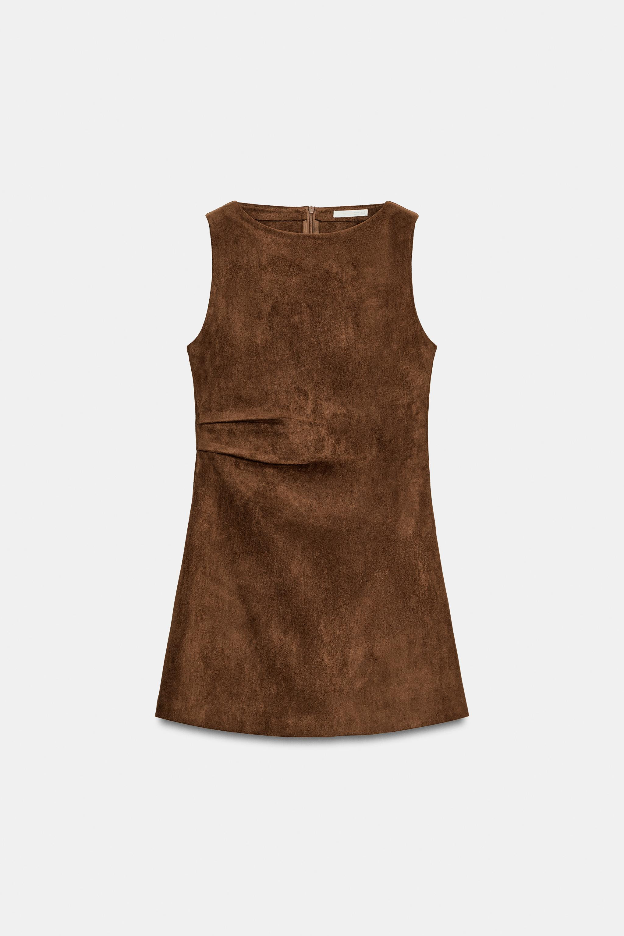 FAUX SUEDE SHORT DRESS | Zara UK