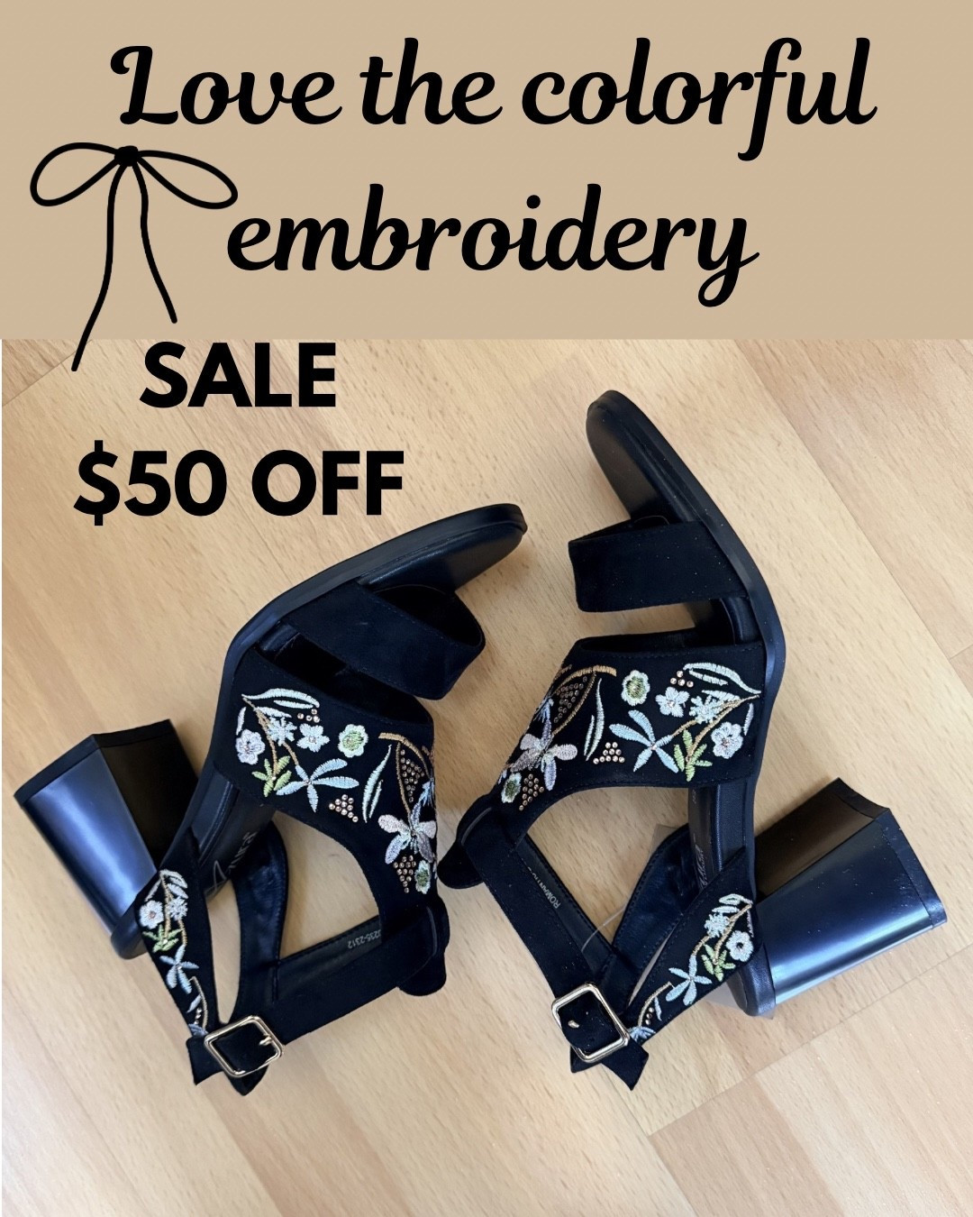 Just snagged these embroidered Sandals for $50 OFF at Walmart!!! The 2.5 inch heel is super comfortable

#LTKootd #LTKSaleAlert 
https://liketk.it/6dmvg

#LTKTravel #LTKWorkwear #LTKSeasonal