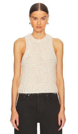 Open Stitch Knit Tank in Ivory | Revolve Clothing (Global)
