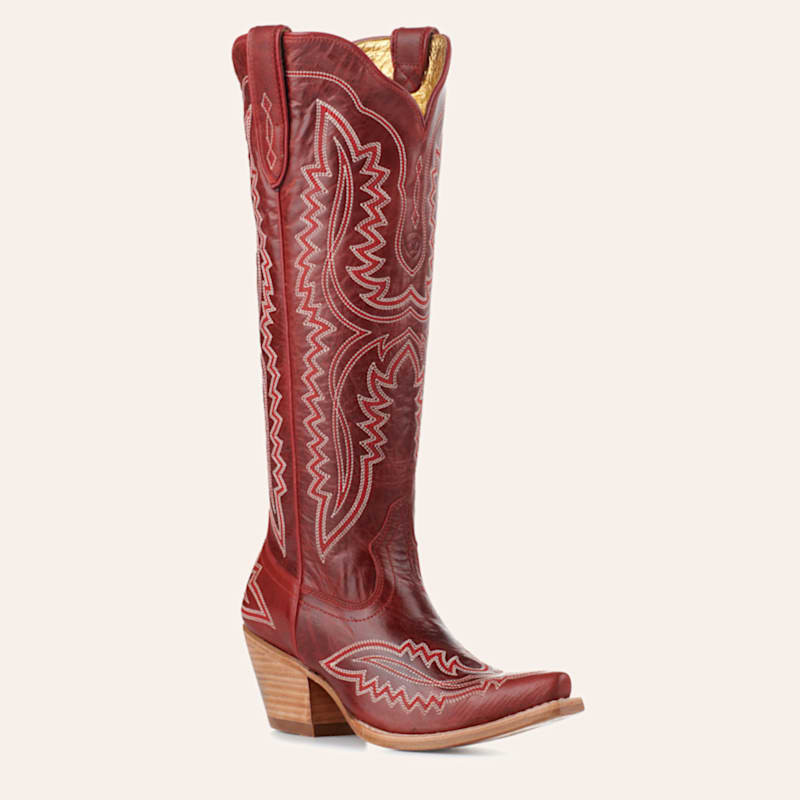 Ariat Women's Casanova Red Alert Snip Toe Tall Cowboy Boots | Cavender's
