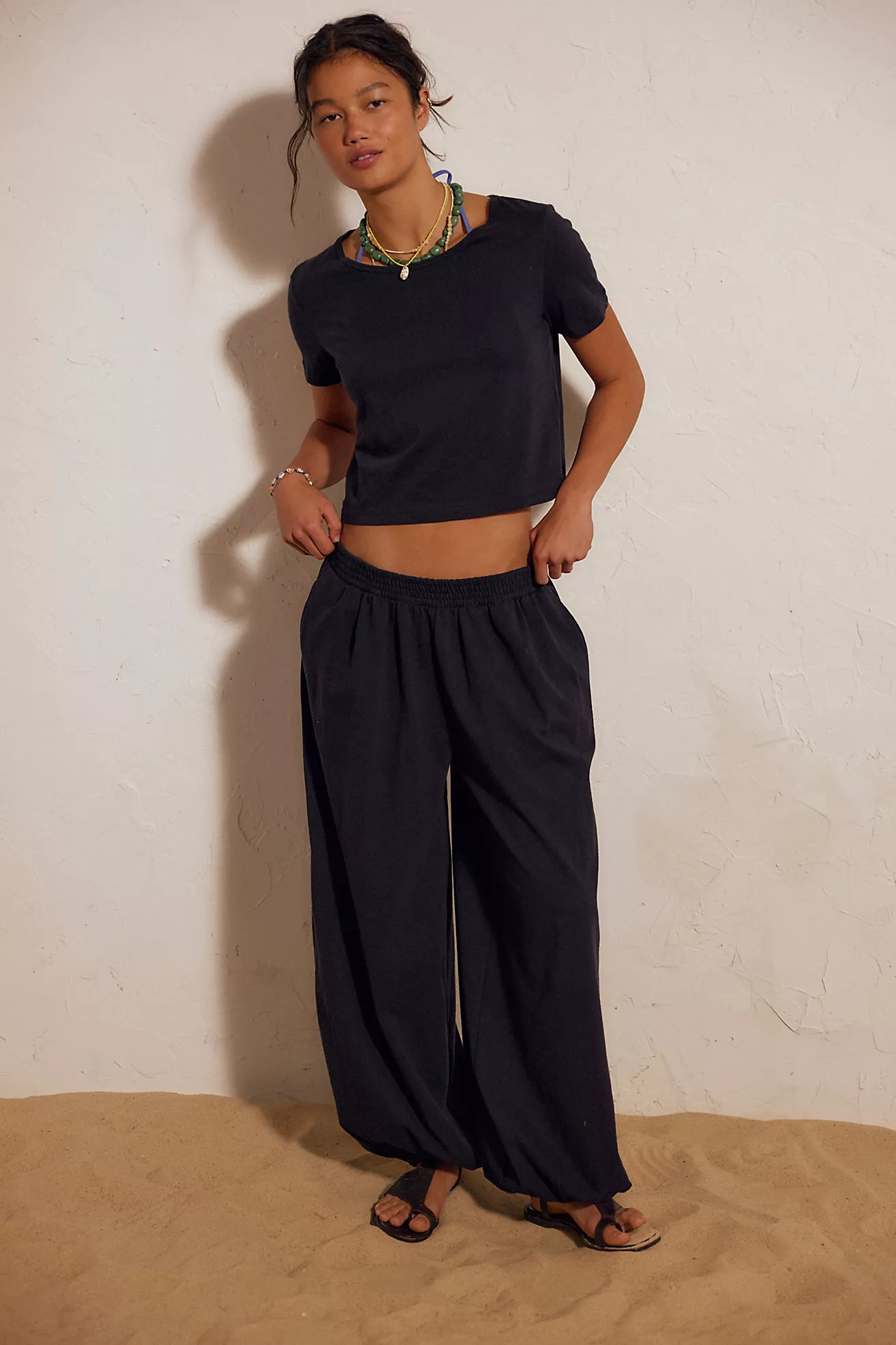 Stella Cotton-Jersey Pant Set | Free People (Global - UK&FR Excluded)