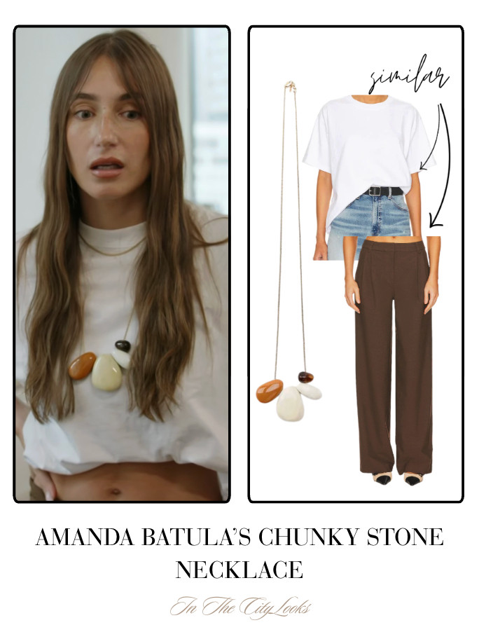 Amanda Batula's Chunky Stone Necklace 

 